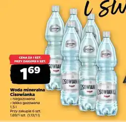 Netto Woda mineralna CISOWIANKA oferta