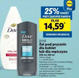 Lidl DOVE Żel pod prysznic dla kobiet lub dla mężczyzn oferta