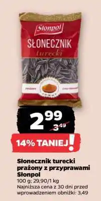 Netto Słonecznik turecki prażony z przyprawami Słonpol oferta