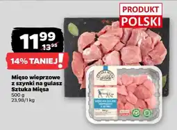 Netto Mięso wieprzowe z szynki na gulasz Sztuka Mięsa oferta