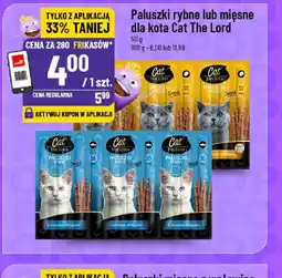 Polomarket Paluszki rybne lub mięsne dla kota Cat The Lord oferta