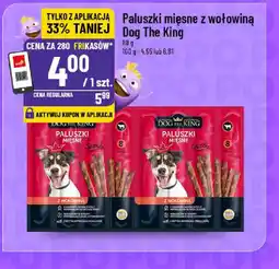 Polomarket Paluszki mięsne z wołowiną Dog The King oferta