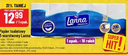 Polomarket Papier toaletowy 3-warstwowy Lanna oferta