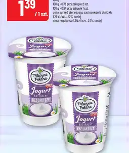 Polomarket Jogurt naturalny bez laktozy Mleczna Polana oferta