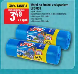 Worki na śmieci z wiązaniem UFO 60 l