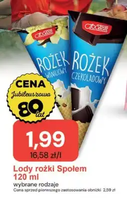 Społem Lody Społem oferta