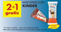 Biedronka Lody Kinder oferta