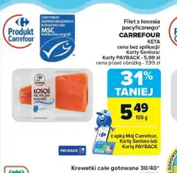 Filet z łososia pacyficznego Keta Carrefour