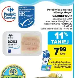Carrefour Polędwica z dorsza atlantyckiego Carrefour oferta