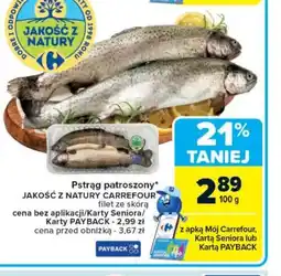 Carrefour Pstrąg patroszony oferta