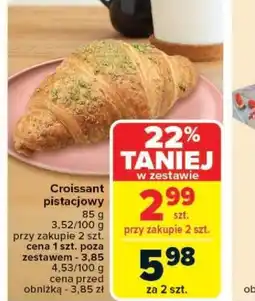 Carrefour Croissant pistacjowy oferta