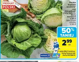 Carrefour Polska kapusta wczesna oferta