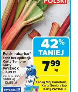Carrefour Polski rabarbar oferta