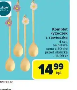 Carrefour Komplet łyżeczek z zawieszką oferta