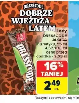 Carrefour Lody Dresscode Algida oferta