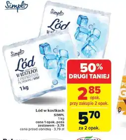 Carrefour Lód w kostkach Simpl oferta