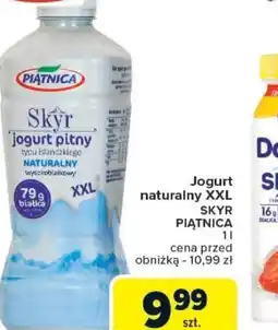 Carrefour Jogurt naturalny XXL Skyr Piątnica oferta