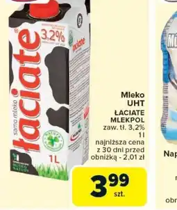 Carrefour Mleko UHT Laciate Mlekpol oferta