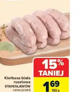 Carrefour Kiełbasa biała rusztowa Stanisławów oferta