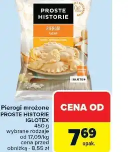 Carrefour Pierogi mrożone Proste Historie Iglotex oferta