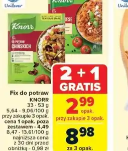 Carrefour Fix do potraw Knorr oferta