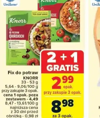 Carrefour Fix do potraw Knorr oferta