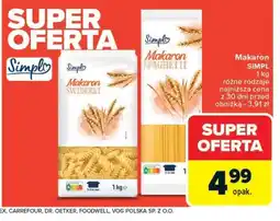 Carrefour Makaron Simpl oferta