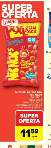 Carrefour Orzeszki ziemne XXL Nic Nacs oferta