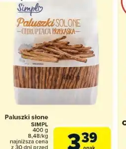 Carrefour Paluszki słone Simpl oferta