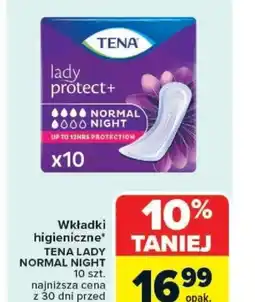 Carrefour Wkładki higieniczne Tena Lady Normal Night oferta