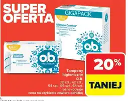 Carrefour Tampony higieniczne O.B. oferta