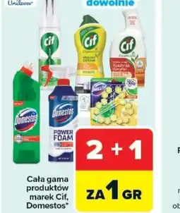 Carrefour Produkty marek Cif, Domestos oferta