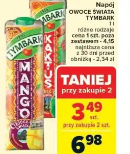 Carrefour Napój Tymbark Owoce Swiata oferta