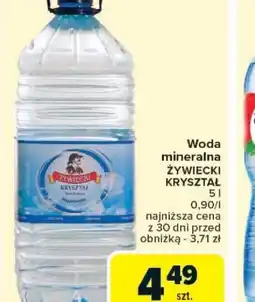 Carrefour Woda mineralna Zywiecki Kryształ oferta