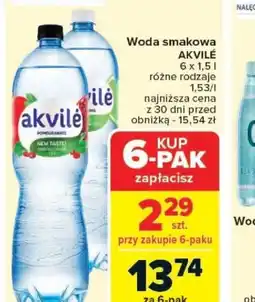 Carrefour Woda smakowa Akvile oferta