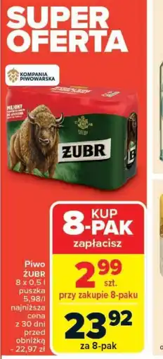 Carrefour Piwo Zubr oferta