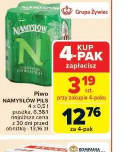 Carrefour Piwo Namysłów Pils oferta