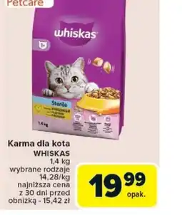 Carrefour Karma dla kota Whiskas oferta