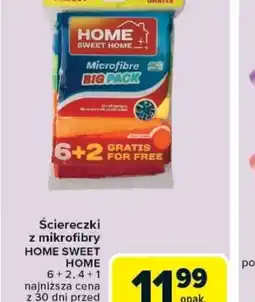 Carrefour Sciereczki z mikrofibry Home Sweet Home oferta