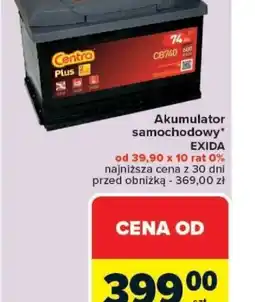 Carrefour Akumulator samochodowy Exida oferta