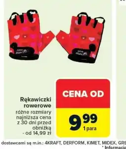 Carrefour Rękawiczki rowerowe oferta