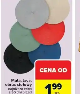 Carrefour Mata, taca, obrus stołowy oferta