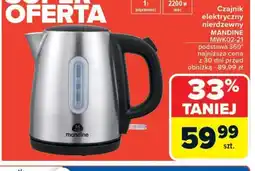Carrefour Czajnik elektryczny nierdzewny Mandine MWKO2-21 oferta