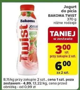 Carrefour Express Jogurt do picia BAKOMA TWIST oferta