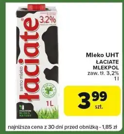 Carrefour Express Mleko UHT ŁACIATE MLEKPOL oferta