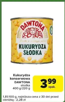 Carrefour Express Kukurydza konserwowa DAWTONA oferta