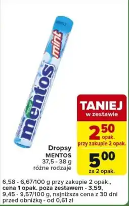 Carrefour Express Dropsy MENTOS oferta
