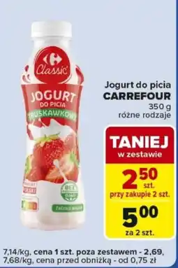 Carrefour Express Jogurt do picia CARREFOUR oferta