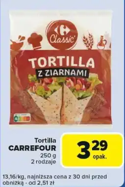 Carrefour Express Tortilla z ziarnami CARREFOUR oferta