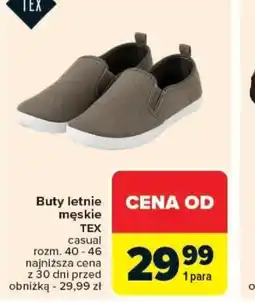 Carrefour Buty letnie męskie TEX oferta